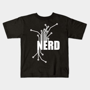 Nerd Circuit Board - Computer CPU Technology Nerd Design Kids T-Shirt